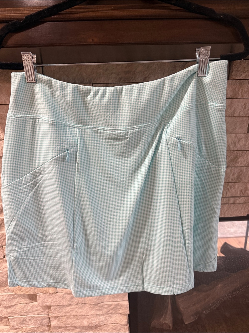 Light Mint Golf Skort with Side Pockets